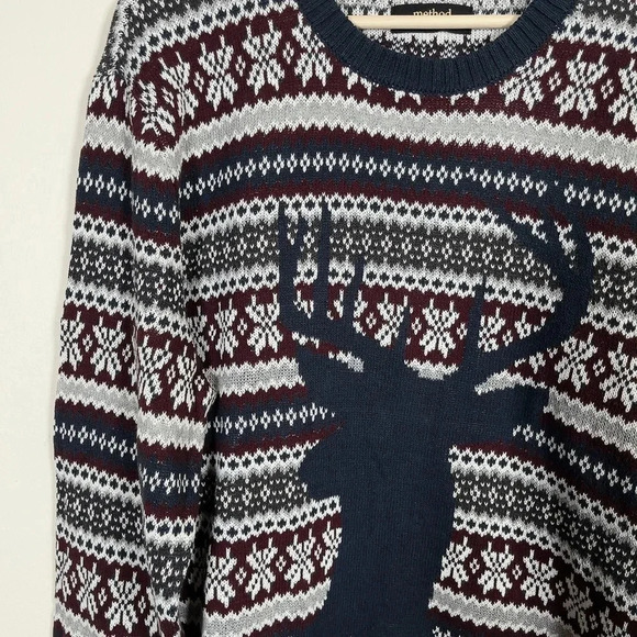 METHOD | NORDIC KNIT PATTERN CREWNECK  SWEATER - Picture 6 of 12